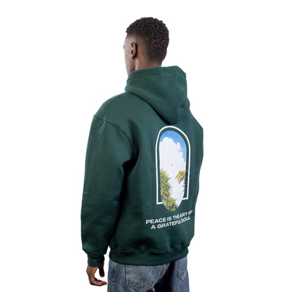 ( Dark Green ) Peace Hoodie