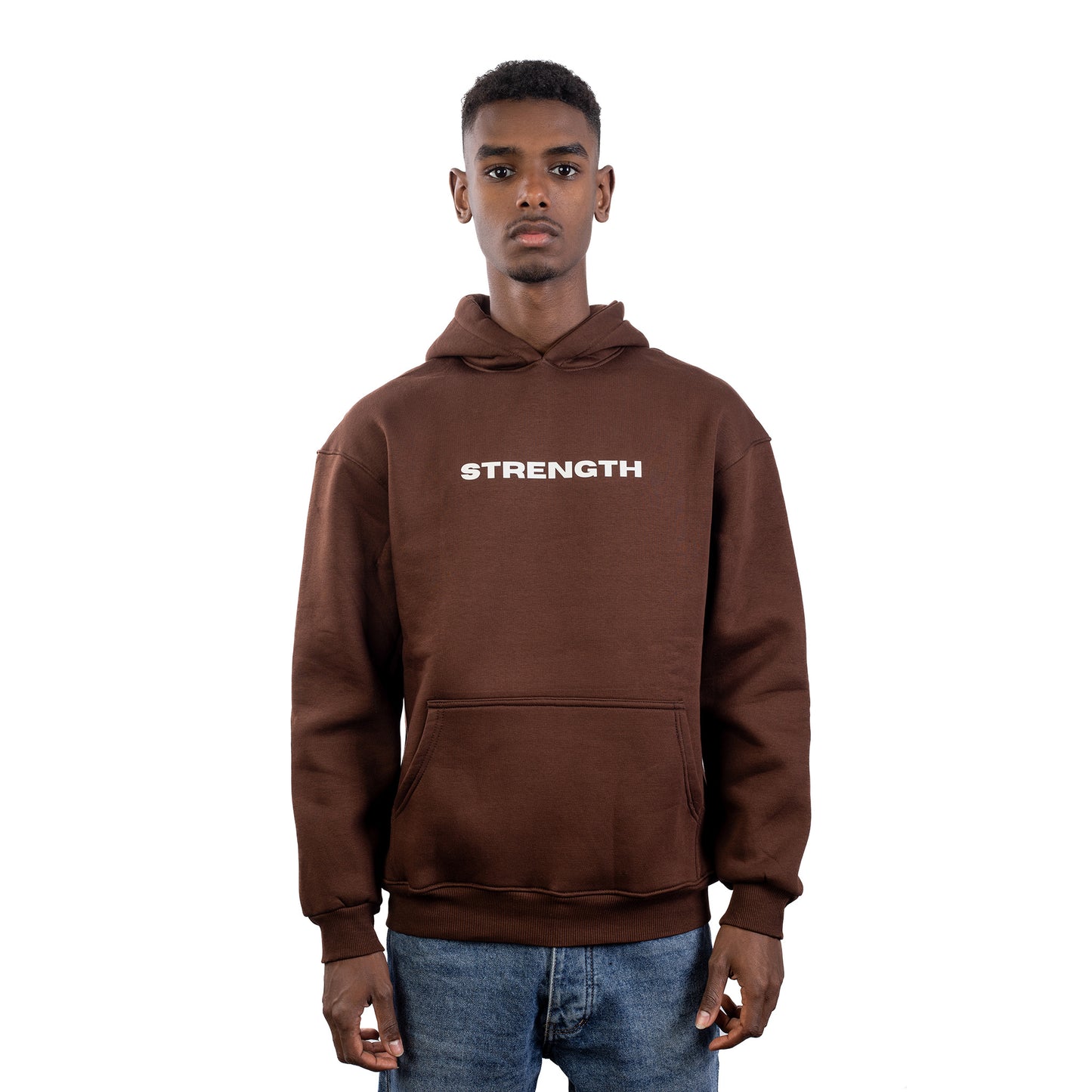 (Brown) Strength Hoodie